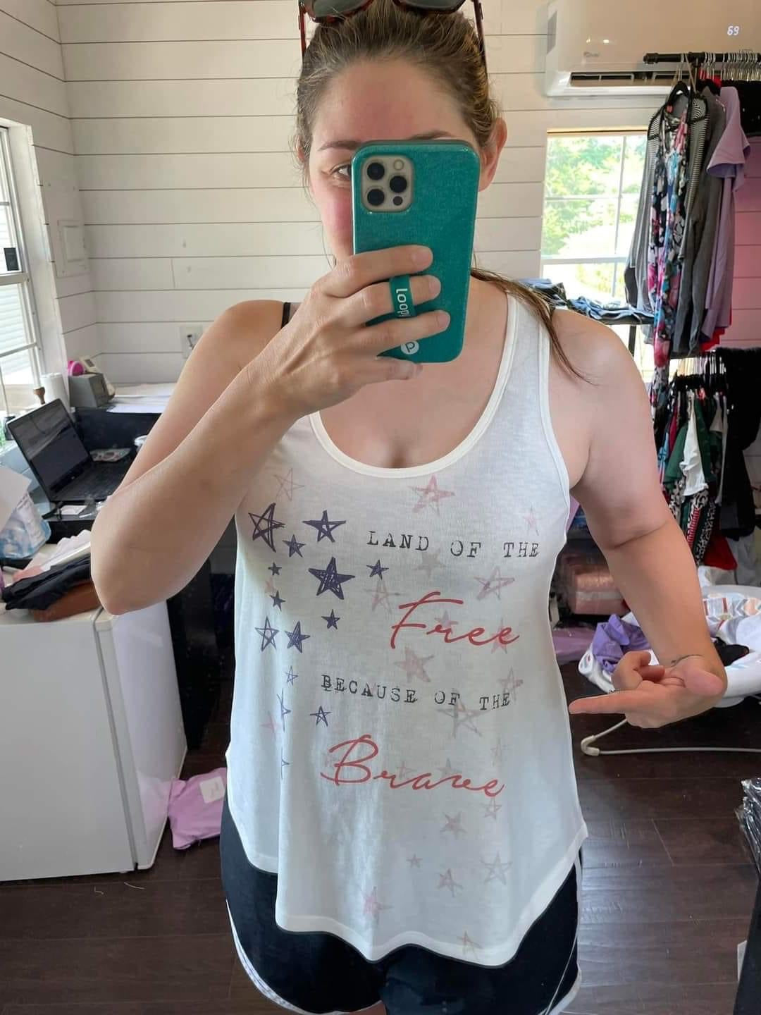 Land of The Free Tank Top