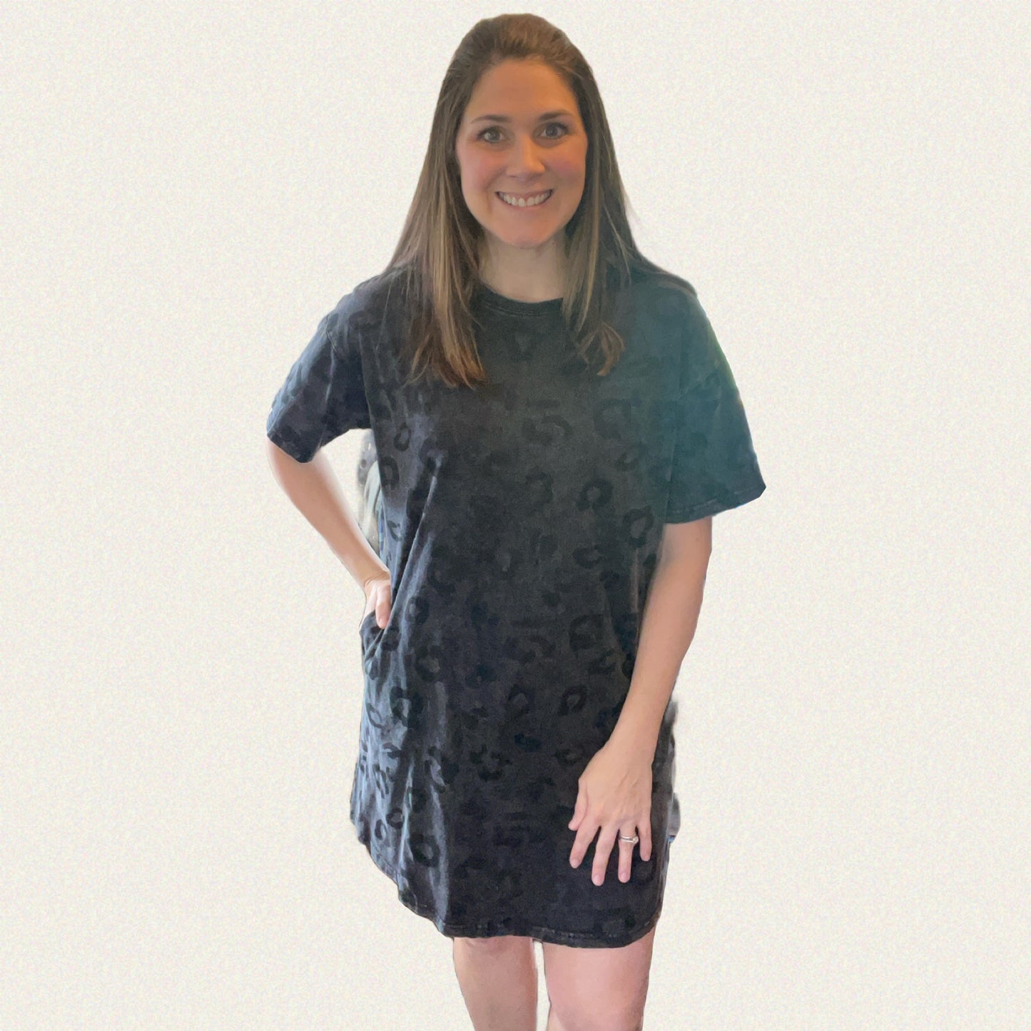 Leopard T-Shirt Dress