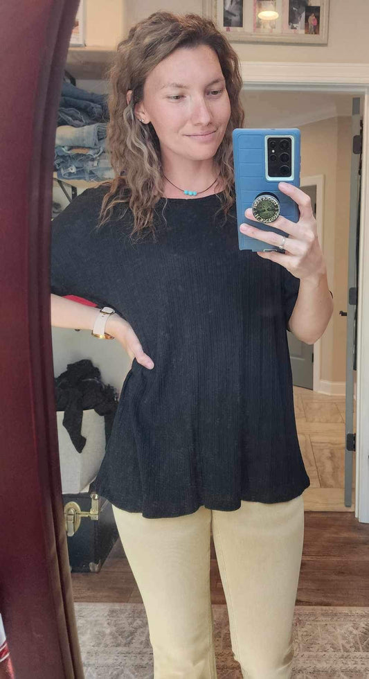 3/4 Sleeve Lightweight Knit Top
