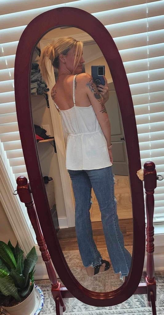 Solid Front Twist Cami