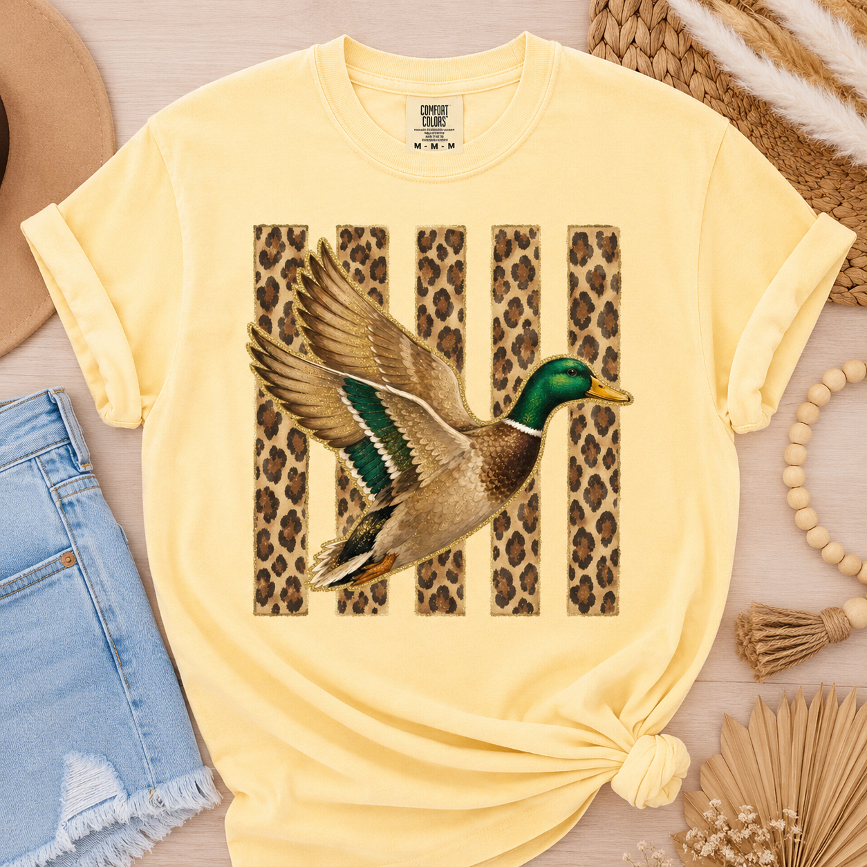 Leopard Stripe Duck Tee.