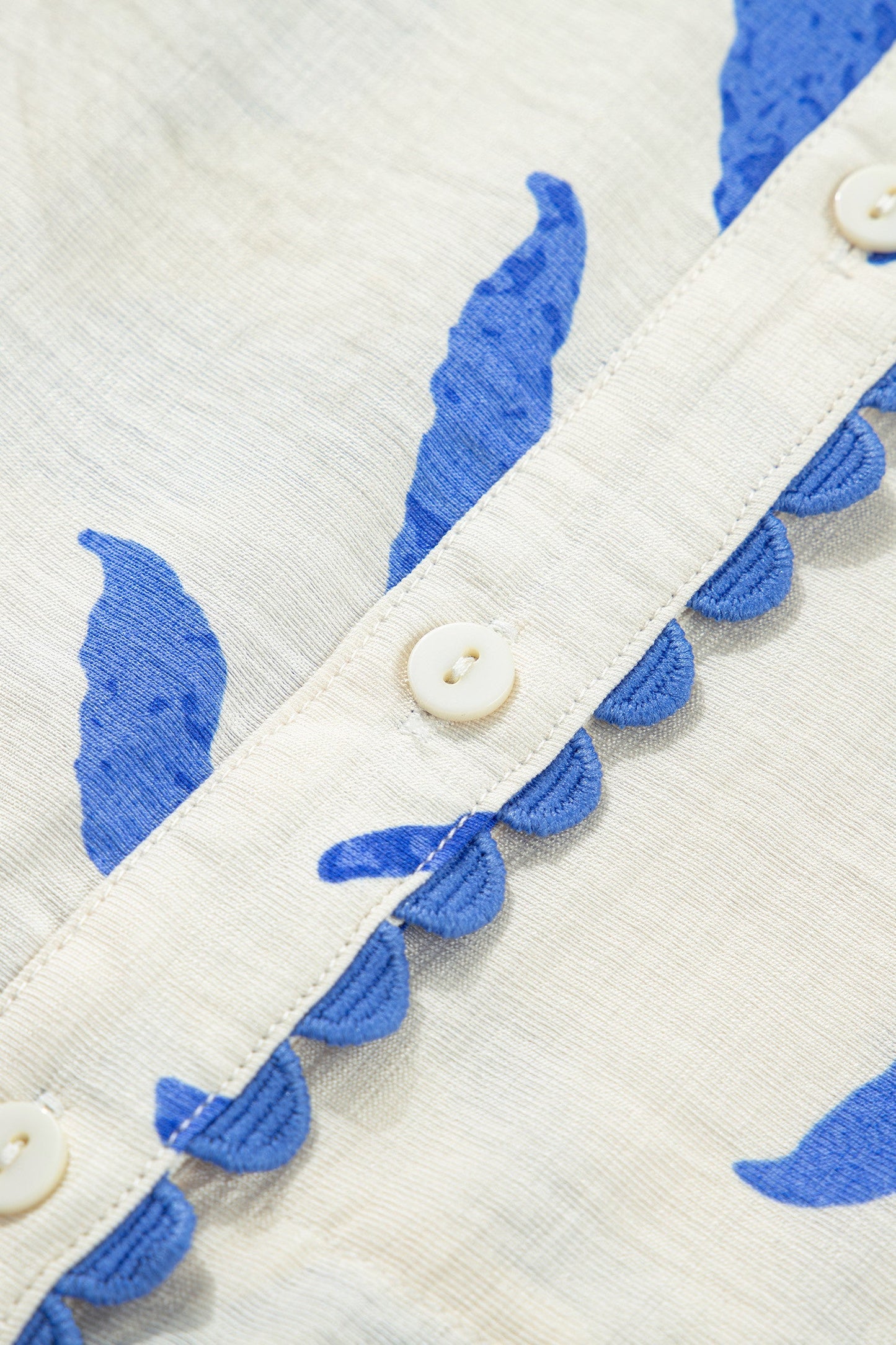 Blue Leaf Botanical Maxi Dress RTS