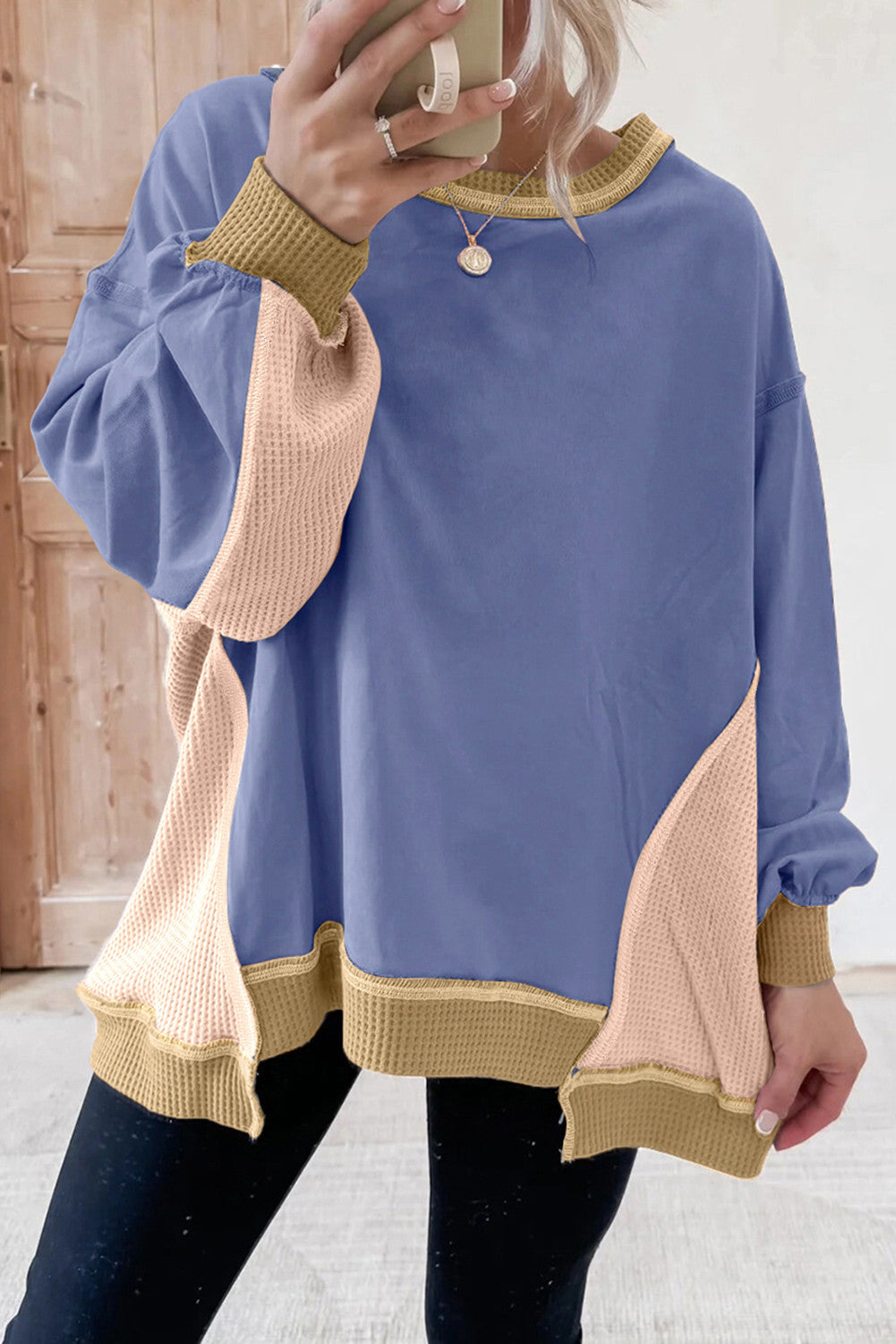 Colorblock Oversized Sweatshirt