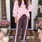 Pink Polka Dot Pullover