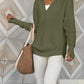 Half Zip Long Sleeve Knit Top