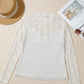 Lace Mesh Long Sleeve Top