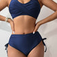 Scoop Neck Wide Strap Bikini Set