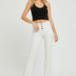 RISEN Full Size Mid-Rise Tummy Control Straight Jeans