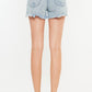 Kancan Distressed High Waist Denim Shorts with Pockets
