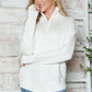 Half Zip Long Sleeve Knit Top