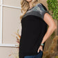 Celeste Full Size Color Block Round Neck Short Sleeve T-Shirt