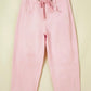 Tie-Waist Barrel Jeans