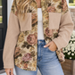 Khaki Floral Patchwork Jacket