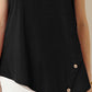 Ninexis Round Neck Button Side Tank