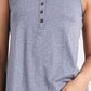 Ninexis Square Neck Half Button Tank