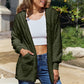 Full Size Teddy Hooded Jacket with Pockets