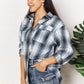 Plaid Dropped Shoulder Shirt