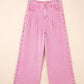 Pink Beaded Detail Loose Jeans
