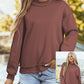 Oversized Mock Neck Sweatshirt