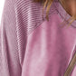 Exposed Seam Long Sleeve Sweatshirt