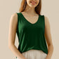 Ninexis Full Size V-Neck Curved Hem Tank