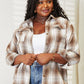 Plaid Dropped Shoulder Shirt