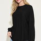 Basic Bae Full Size Ribbed Round Neck Long Sleeve T-Shirt