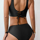 Scoop Neck Wide Strap Bikini Set