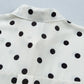 Beige Polka Dot Dolman Top