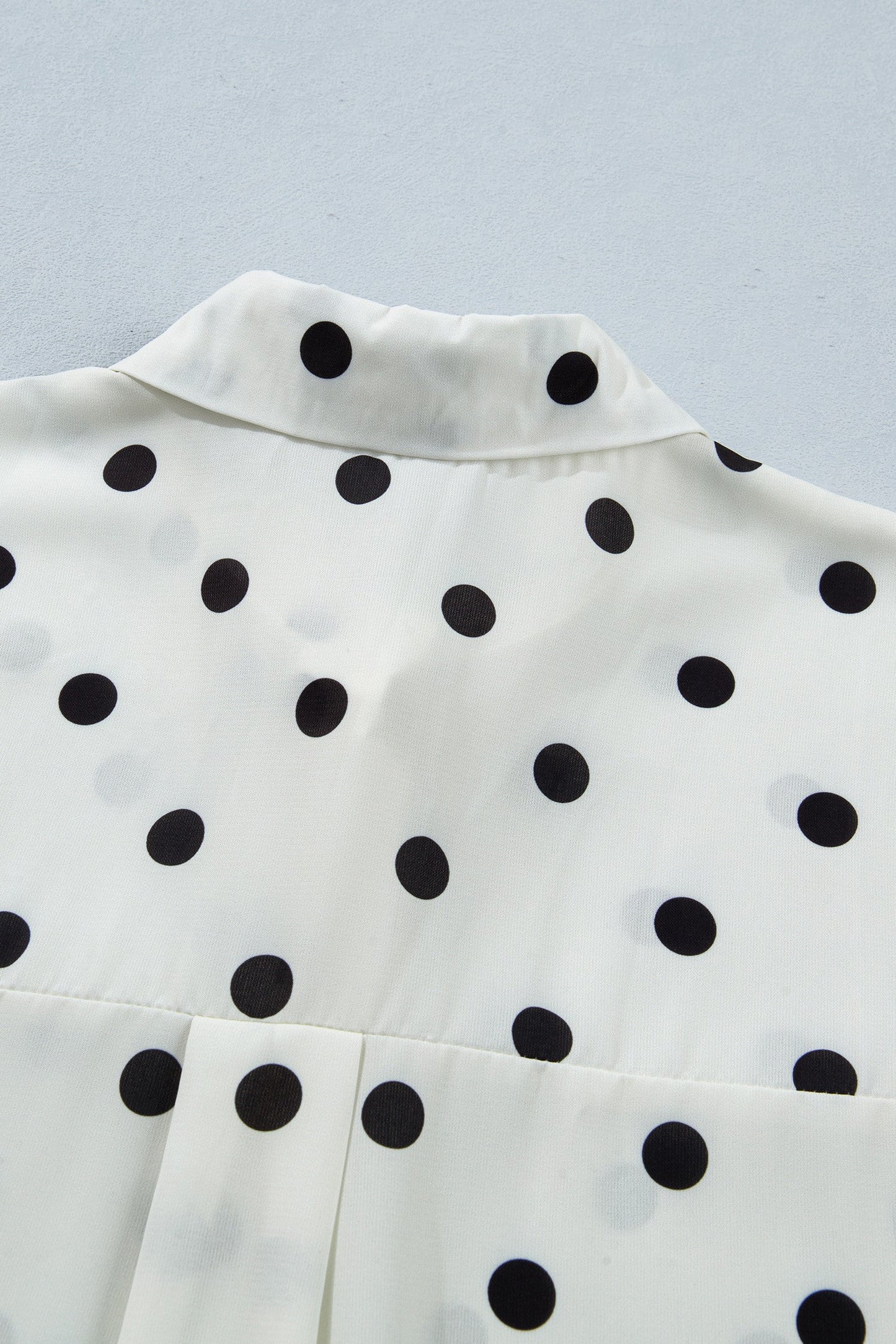 Beige Polka Dot Dolman Top