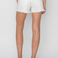 RISEN Button Fly Frayed Hem Denim Shorts