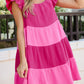Pink Crinkled Dress