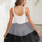 Color Block Spaghetti Strap Cover-Up Dress