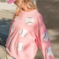BiBi Sequin Baseball Patches French Terry Sweatshirt