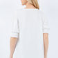 Celeste Full Size Swiss Dot Puff Sleeve Top