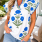 Wild Flower Scallop Blouse