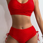 Scoop Neck Wide Strap Bikini Set