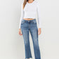 Lovervet Mid Rise Frayed Hem Jeans