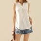 Ninexis Full Size Notched Sleeveless Top