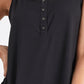 Ninexis Square Neck Half Button Tank
