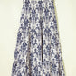Blue Boho Maxi Skirt