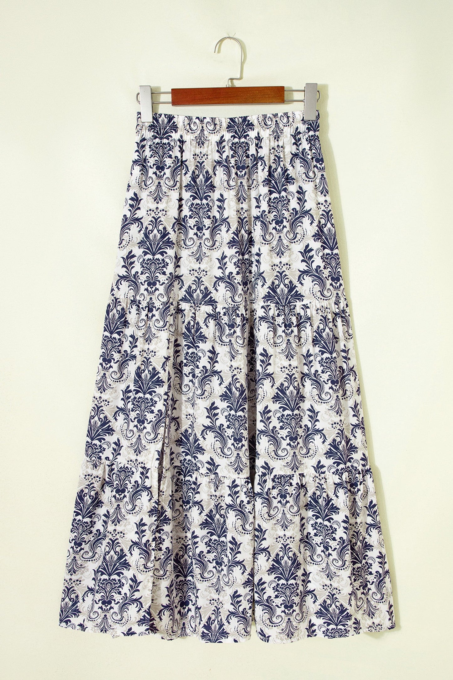 Blue Boho Maxi Skirt