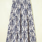 Blue Boho Maxi Skirt