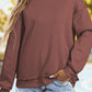 Oversize Mock Neck Sweatshirt