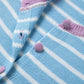 Blue Stripe Buttoned Cardigan