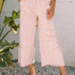 Pink Flower Mineral Wash Pants RTS