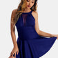 Grecian Neck One-Piece Swimwear