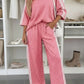 Leopard Varsity Stripe Pant Set