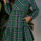 Plaid Frilly Dress