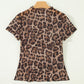 Leopard Mesh Top